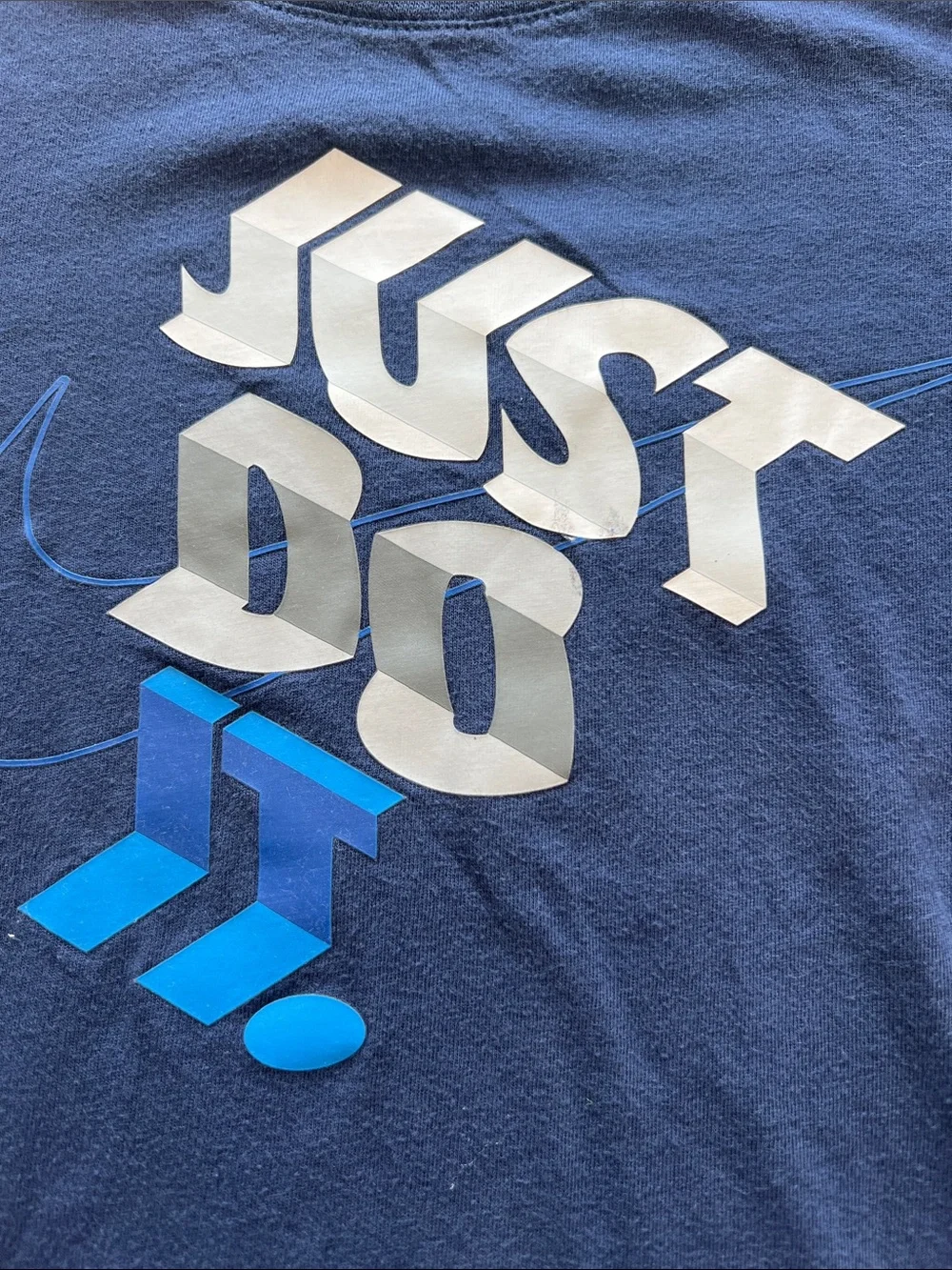 Nike Kids Navy Blue 'Just Do It' Graphic Tee